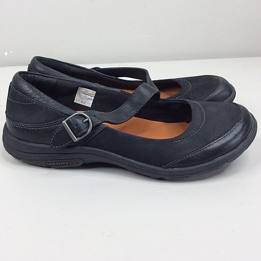 Merrell Dassie Mary Jane Shoes Women's Size 8.5 Black Buckle Comfort Shoes